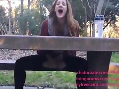 Young squirters reach orgasm in outdoor anal adventure